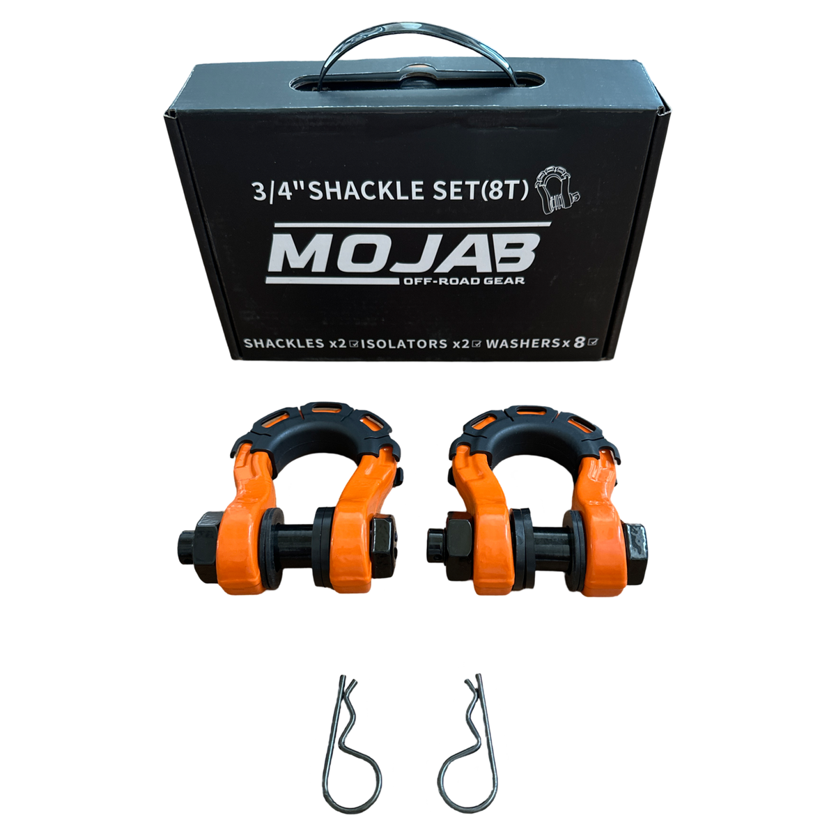 3/4” Forged Steel D-shackle set (8T) (LIFE TIME WARRANTY*) — photo 2