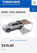 Rhino-Rack DOME 1300 AWNING