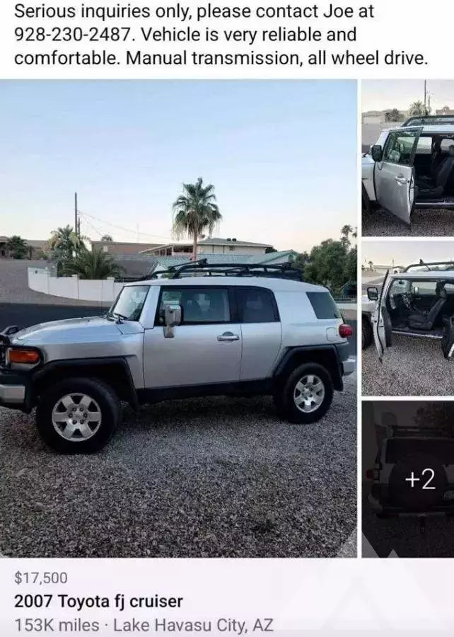 2007 Toyota Fj Cruiser — used overland rig for sale in Lake Havasu City, AZ (photo 2)