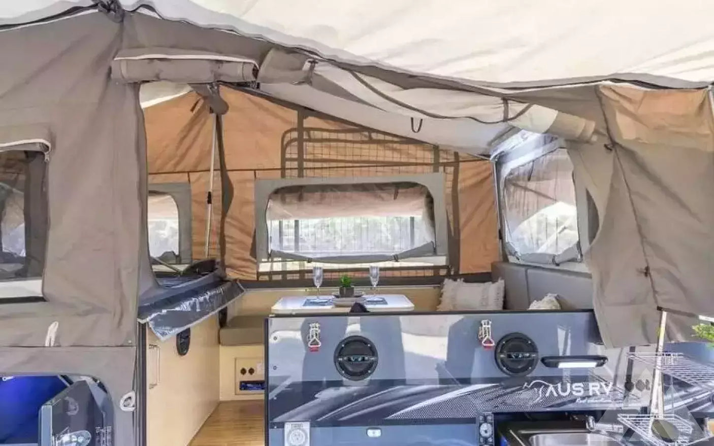 2021 AUSRV gt forward fold camper — used overland trailer for sale in Sparks, NV (photo 4)