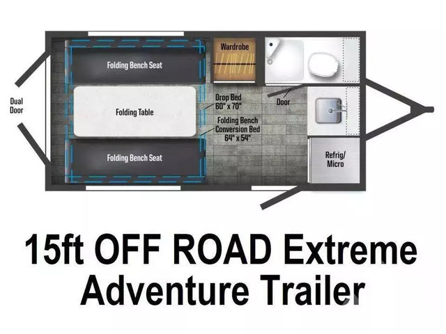 2023 HIKE 15ft OFF ROAD Extreme Adventure Trailer — photo 3