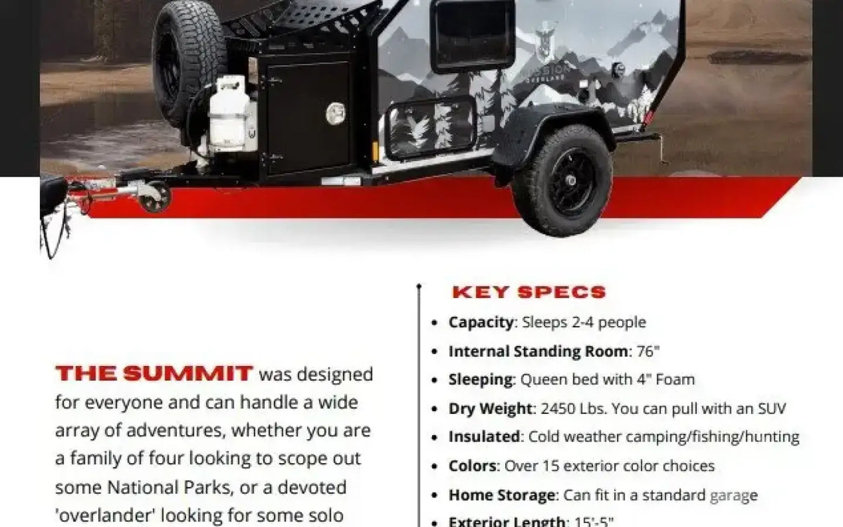 2024 Mission Overland Summit — used overland trailer for sale in Castle Rock, CO (photo 6) — photo 6