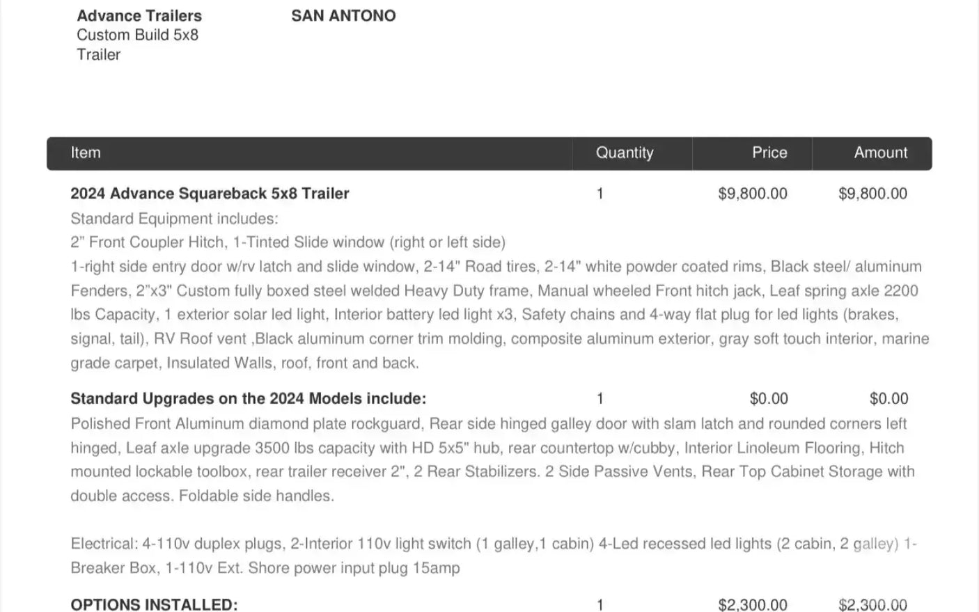 2025 Advance Trailers 5x8 Squareback — new overland trailer for sale in San Antonio, TX (photo 7)