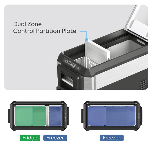 JP40 Pro Dual Zone Wheeled Portable Freezer | ICECO | 40 LT — photo 5