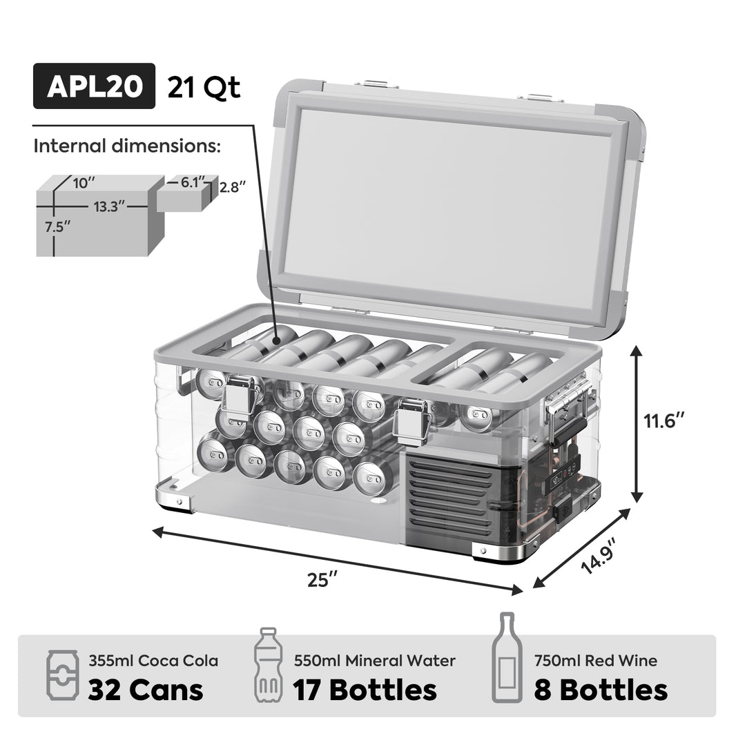 APL20 Light Duty Aluminum Freezer Single Zone | ICECO | 20 LT — photo 5