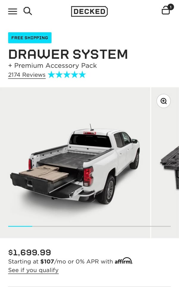 Decked Tool Box System 3rd Gen Tacoma 6ft bed in South Jordan, UT (photo 3) — photo 3