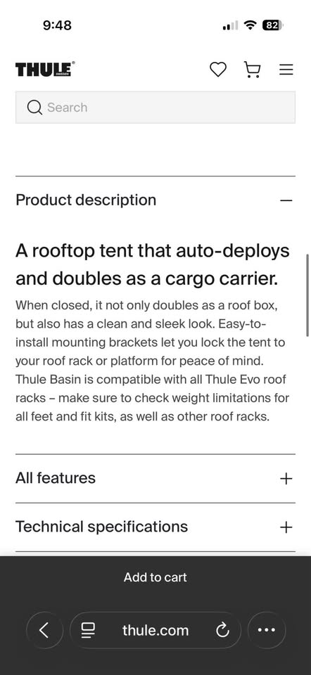 Tepui Thule Basin
hard-shell rooftop tent in Cloverdale, OR (photo 2) — photo 2