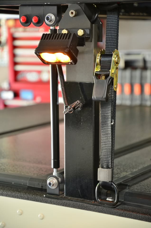 2014 Schutt Industries XVenture XV-2 overland trailer — front nose storage box with mounted LED work light — photo 5