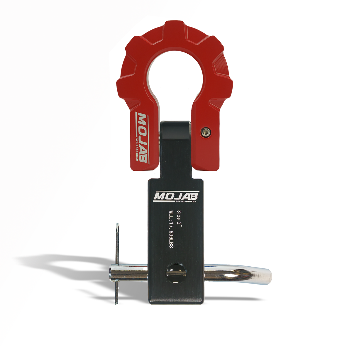2'' Aluminum Hitch Receiver with Aluminum D-Shackle 9T-Ceramic coated (Lifetime Warranty) — photo 2