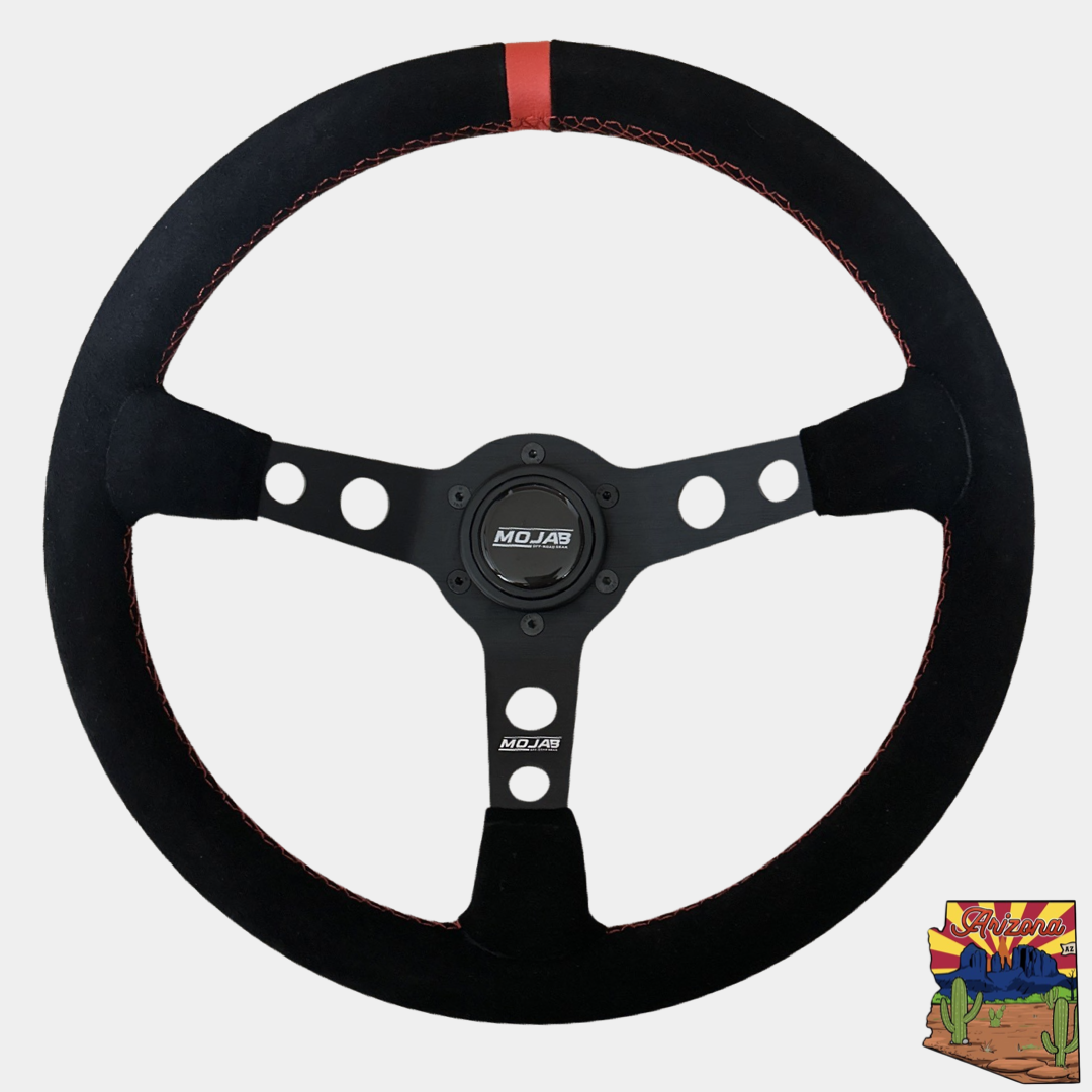 13.5'' MOJAB Deep Dish Steering Wheel Leather or Suede — photo 6