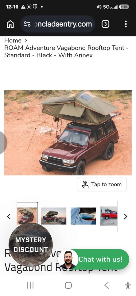 Roam Adventure Vagabond 2.0 Rooftop Tent in Colorado Springs, CO (photo 6) — photo 6