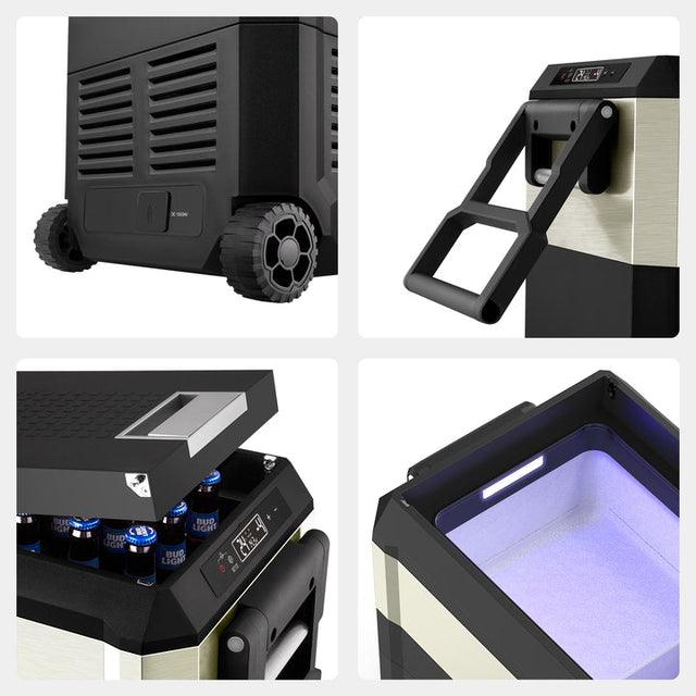 JP50 Pro Dual Zone Wheeled Car Fridge With Cover | ICECO | 50 LT — photo 3