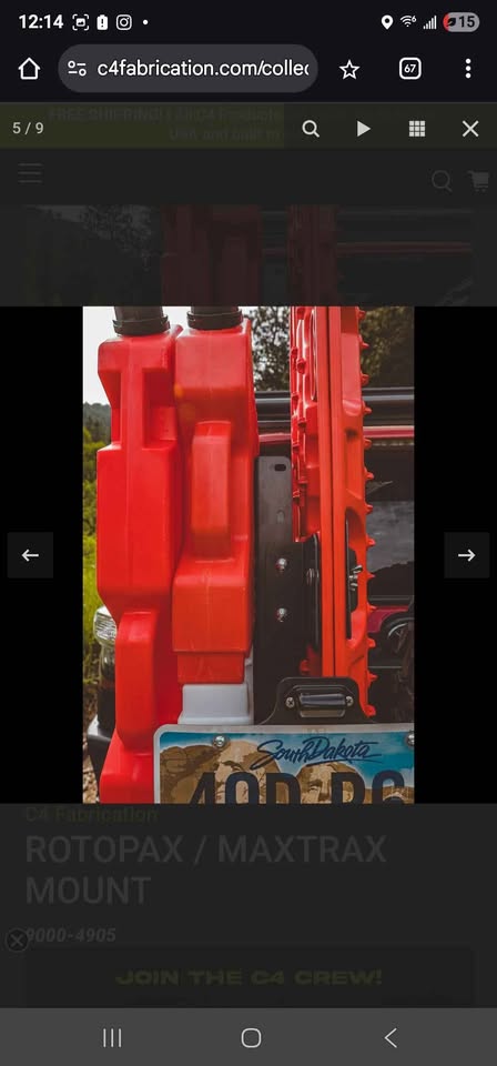 Rotopax/Maxtrax overland mount in Ogden, UT (photo 2) — photo 2