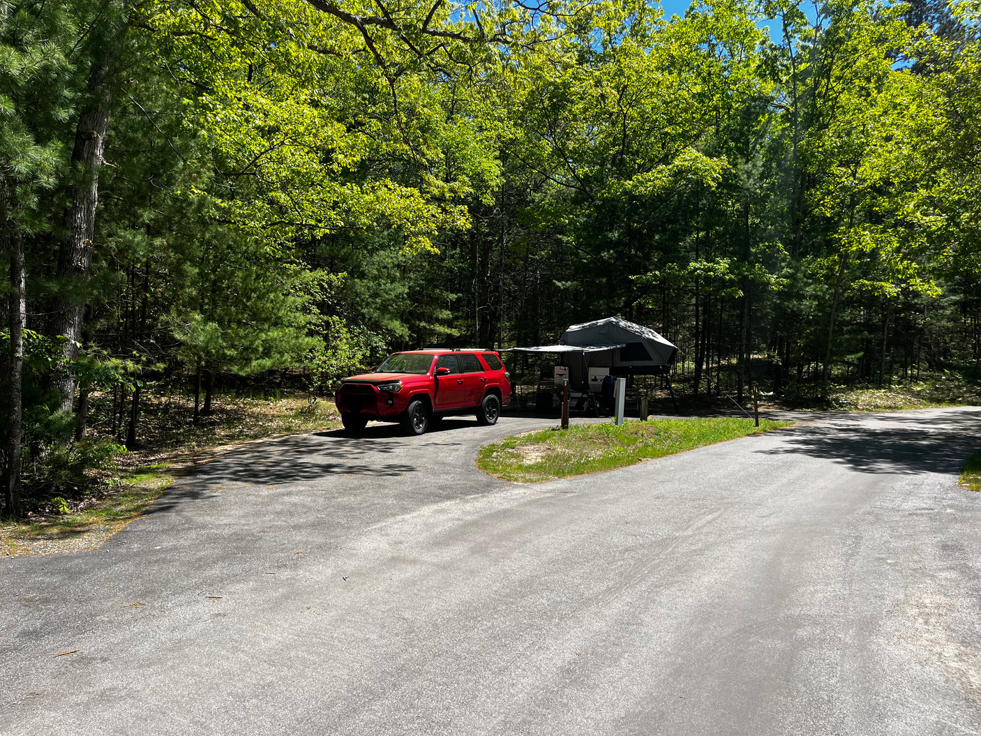 Towing the Patriot X3 behind a 5th-gen Toyota 4Runner on the road