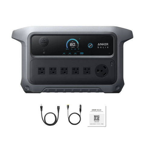 Anker SOLIX C2000 Gen 2 Portable Power Station | 2048Wh | 2400W | 800W Solar Input