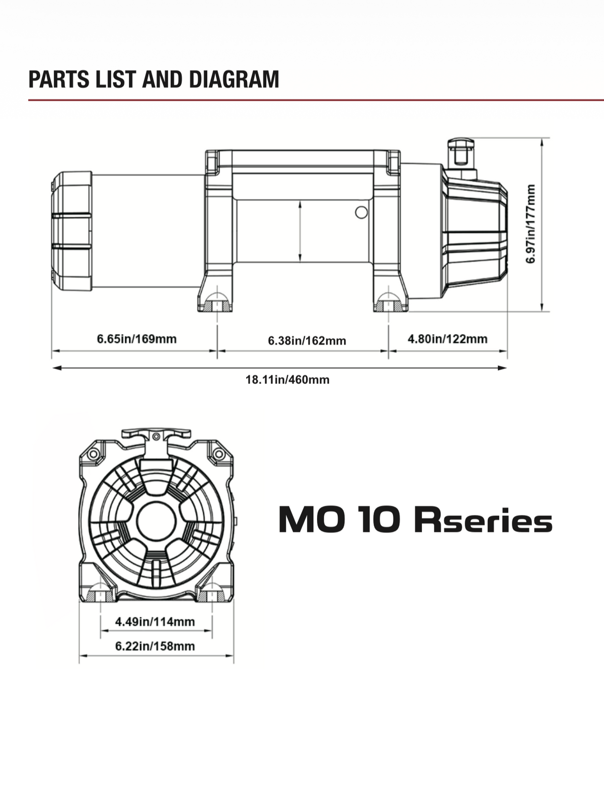 MO 10.0 Competition Electric Winch — photo 4