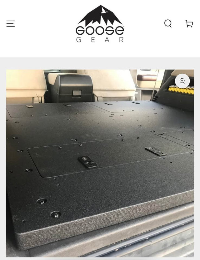 Goose Gear rear plate system for 2008-2022 Toyota Sequoia (2nd gen) like new AND Camp Kitchen 2.2 — photo 3