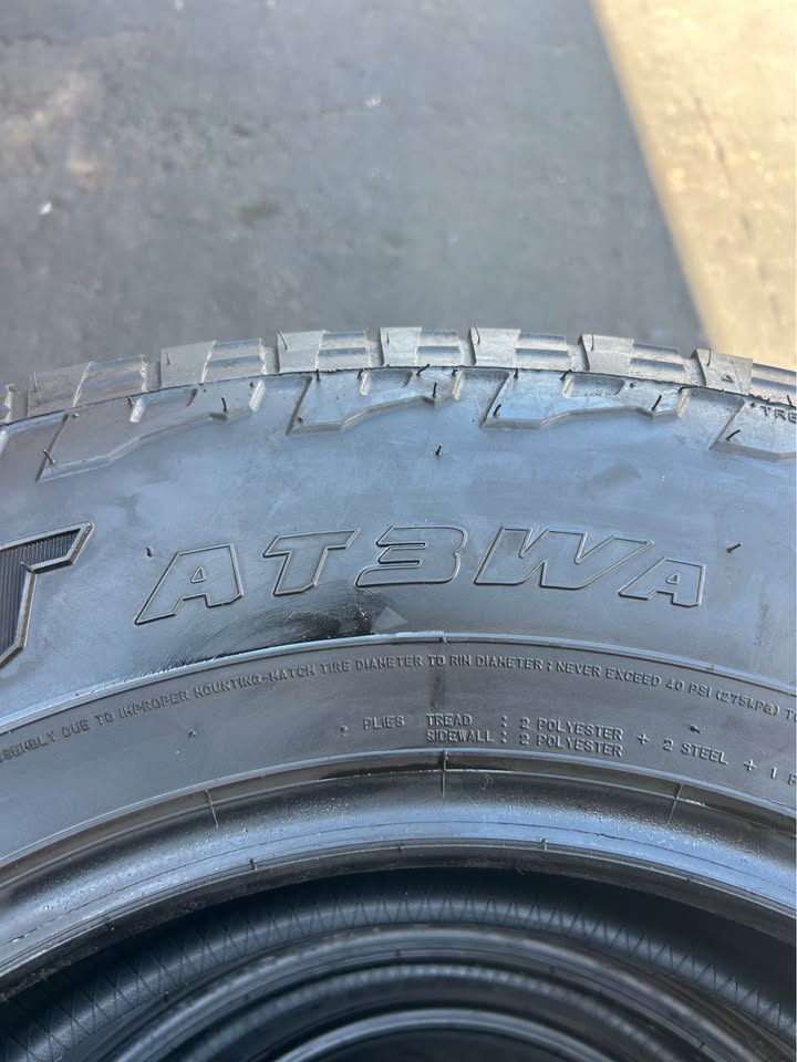 (4) 265 70 18 Falken WildPeak A/T3 in Oceanside, CA (photo 5) — photo 5