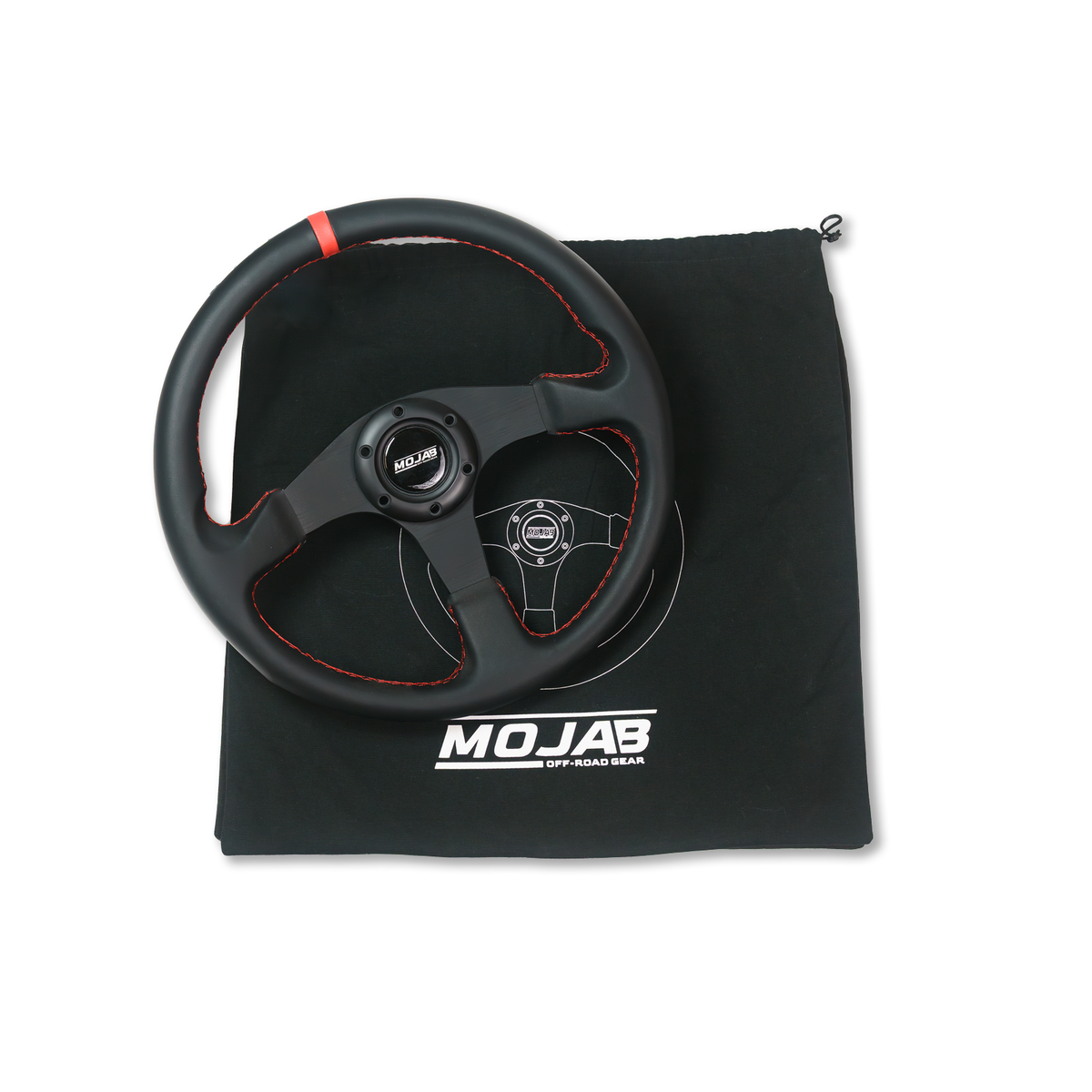 13.5'' MOJAB Flat Steering Wheel Leather or Suede — photo 2