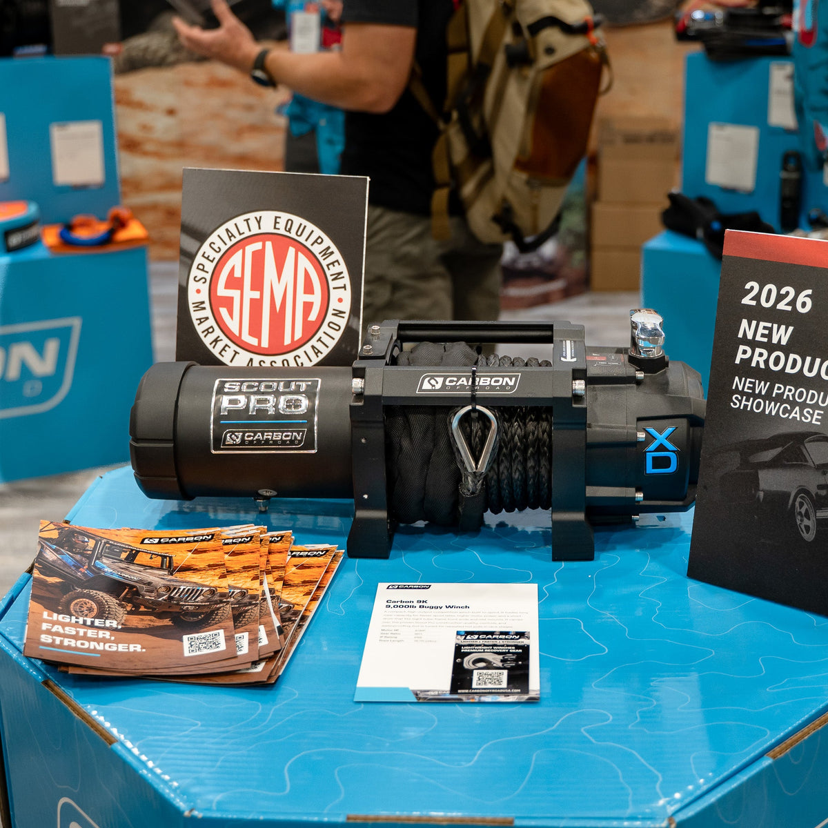 Carbon Offroad - RS9-S 9000lb Short Drum Winch - Winch Only — photo 1