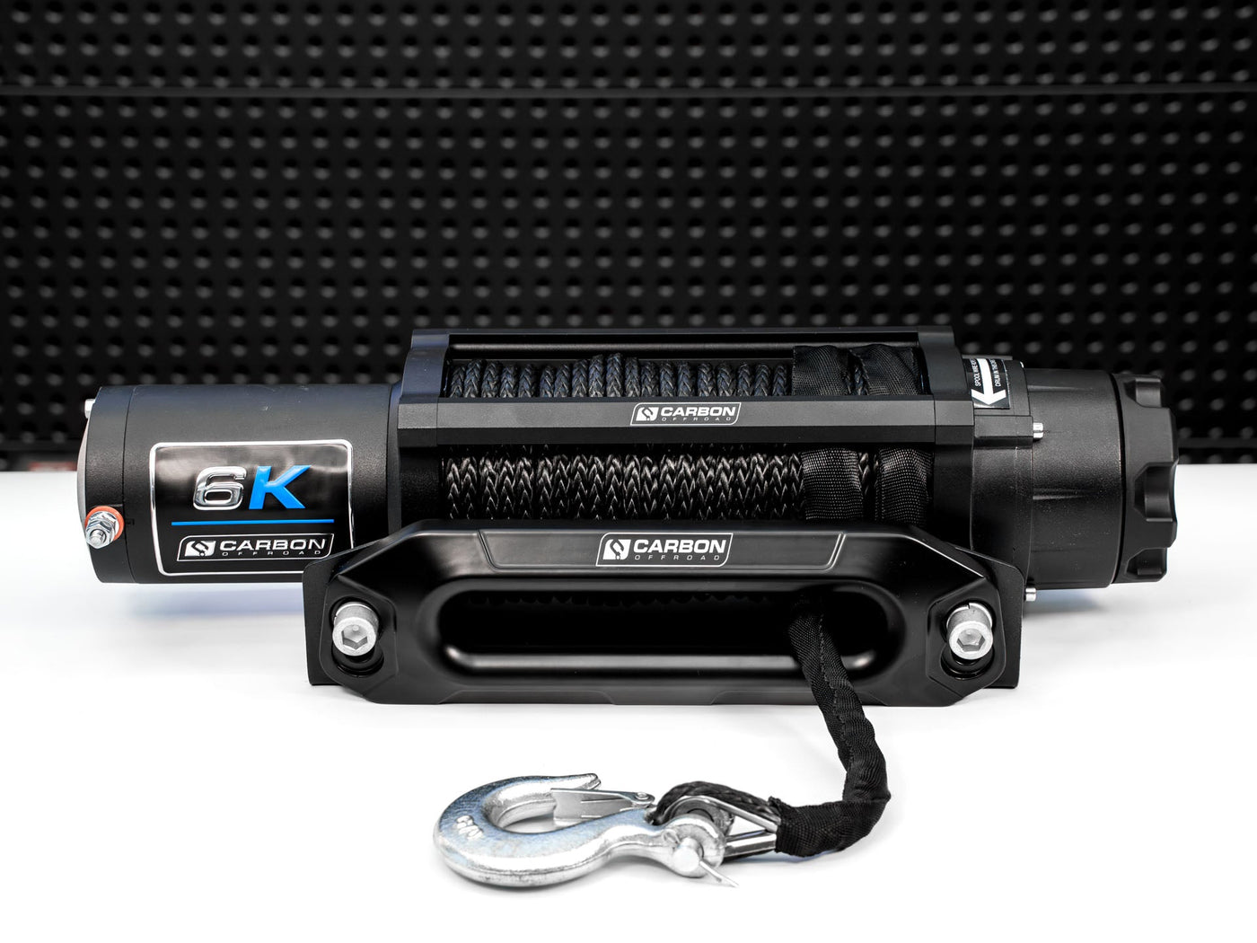 Carbon Offroad Long Drum 6000lb ATV/Small 4X4 Winch — photo 1
