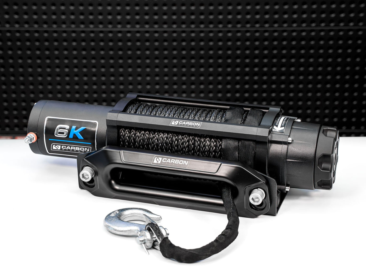 Carbon Offroad Long Drum 6000lb ATV/Small 4X4 Winch — photo 3