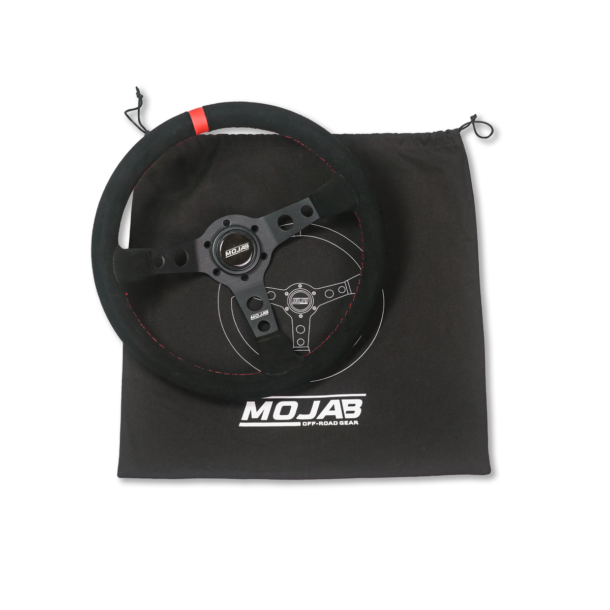 13.5'' MOJAB Deep Dish Steering Wheel Leather or Suede — photo 2