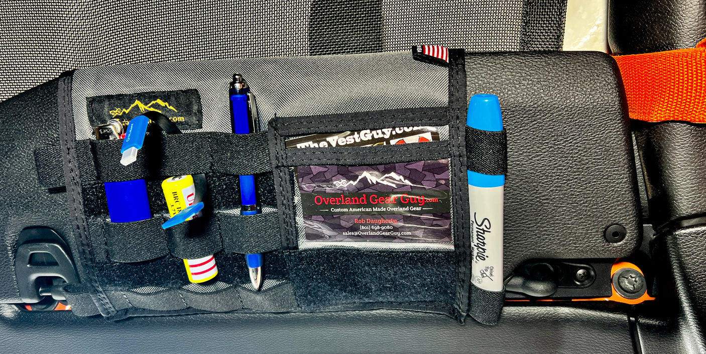 Jeep Gladiator MOLLE Visor Organizer - Tacoma Visor — Overland Gear Guy (photo 16)