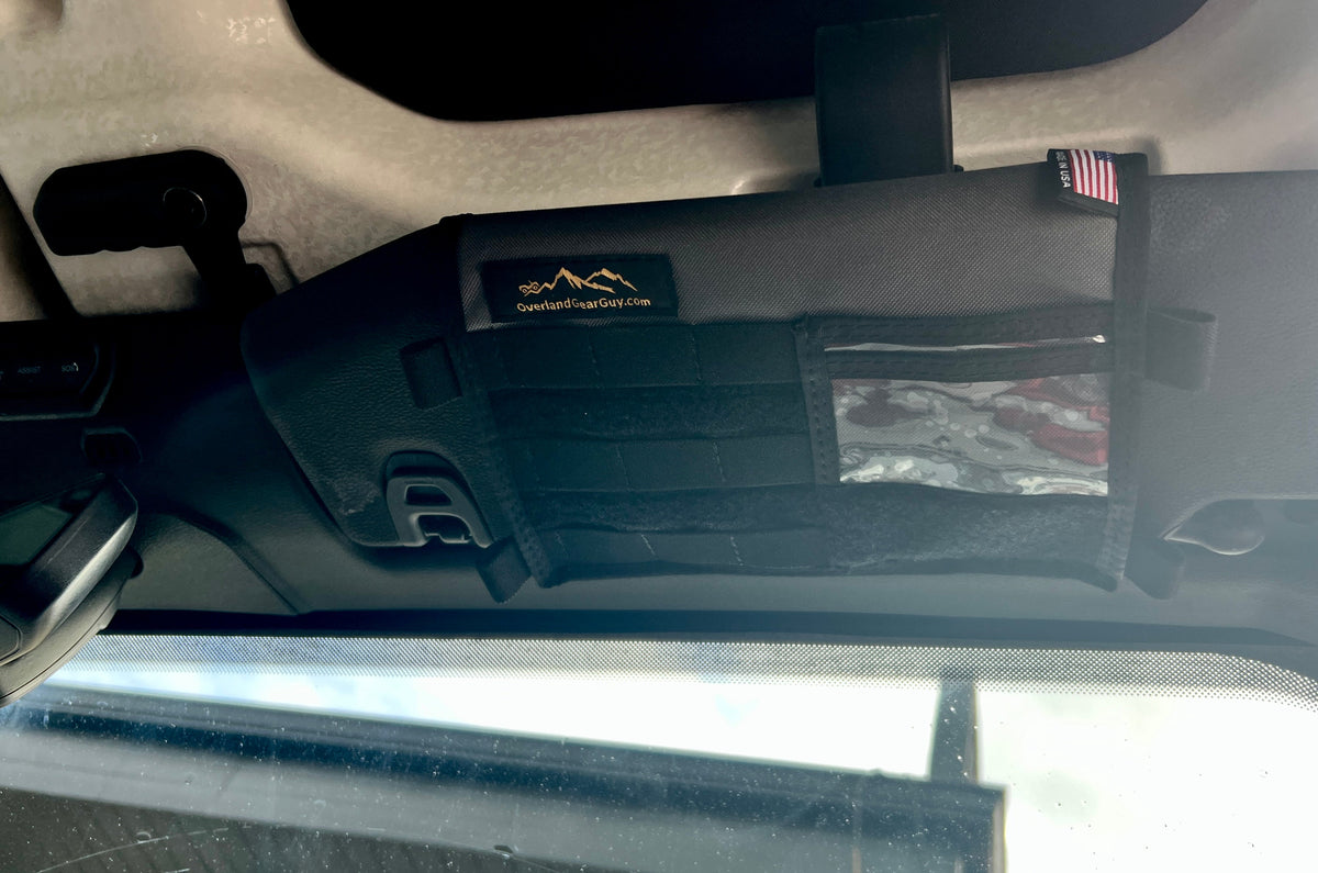 Jeep Gladiator MOLLE Visor Organizer - Tacoma Visor — Overland Gear Guy (photo 7) — photo 7