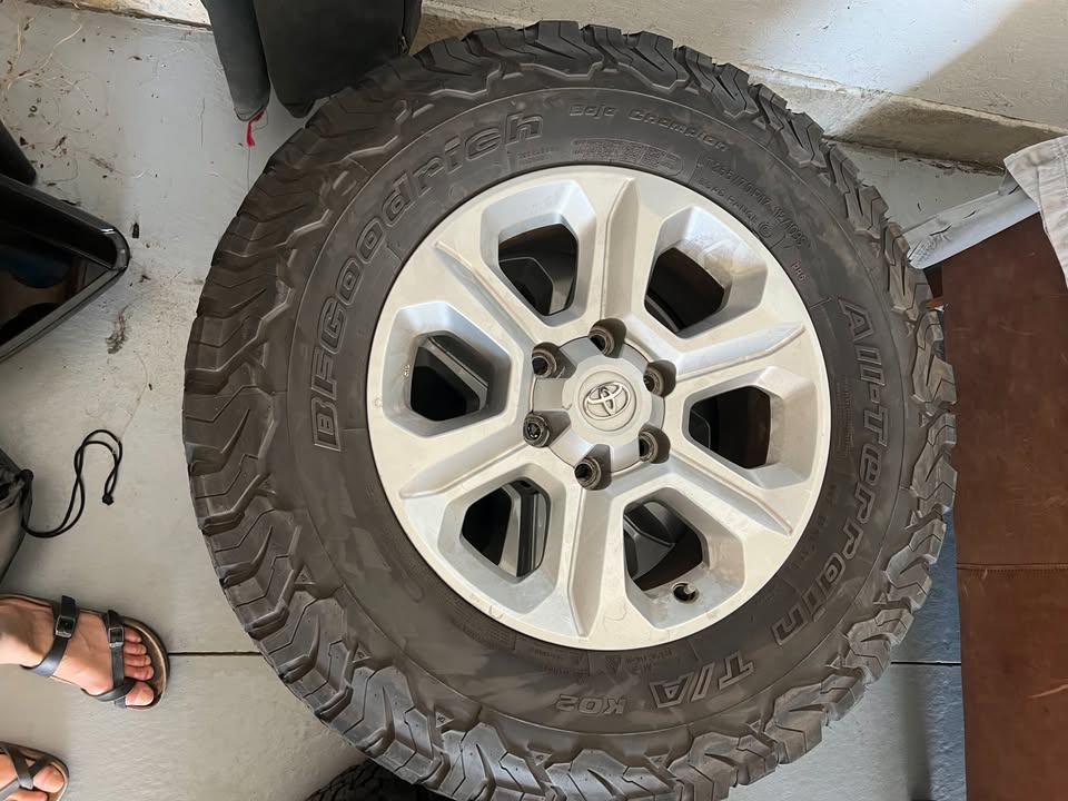 BFGoodrich KO2 tires and Toyota 17in wheel package in Broomfield, CO (photo 5) — photo 5