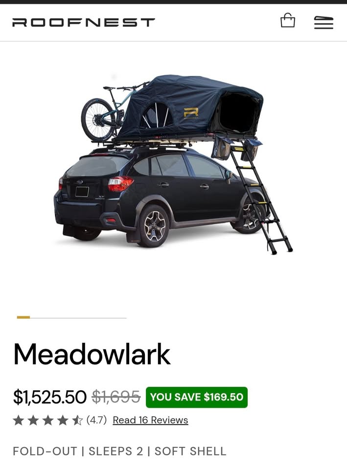 RoofNest - Meadowlark Rooftop Tent in Loveland, CO (photo 4)