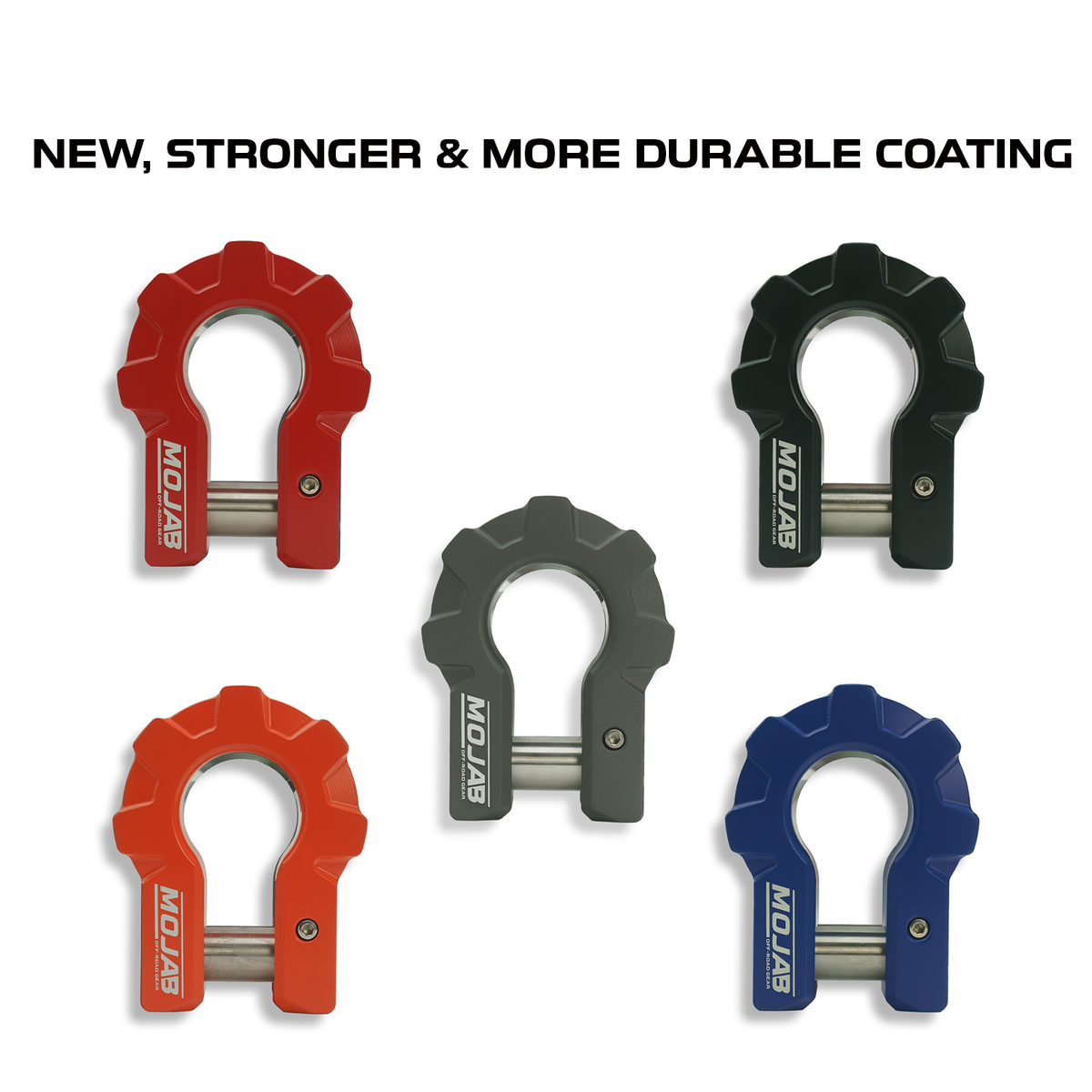 3/4'' Extreme duty Aluminum D-Shackle set (9T)-Ceramic coated (LIFETIME WARRANTY*) — photo 1