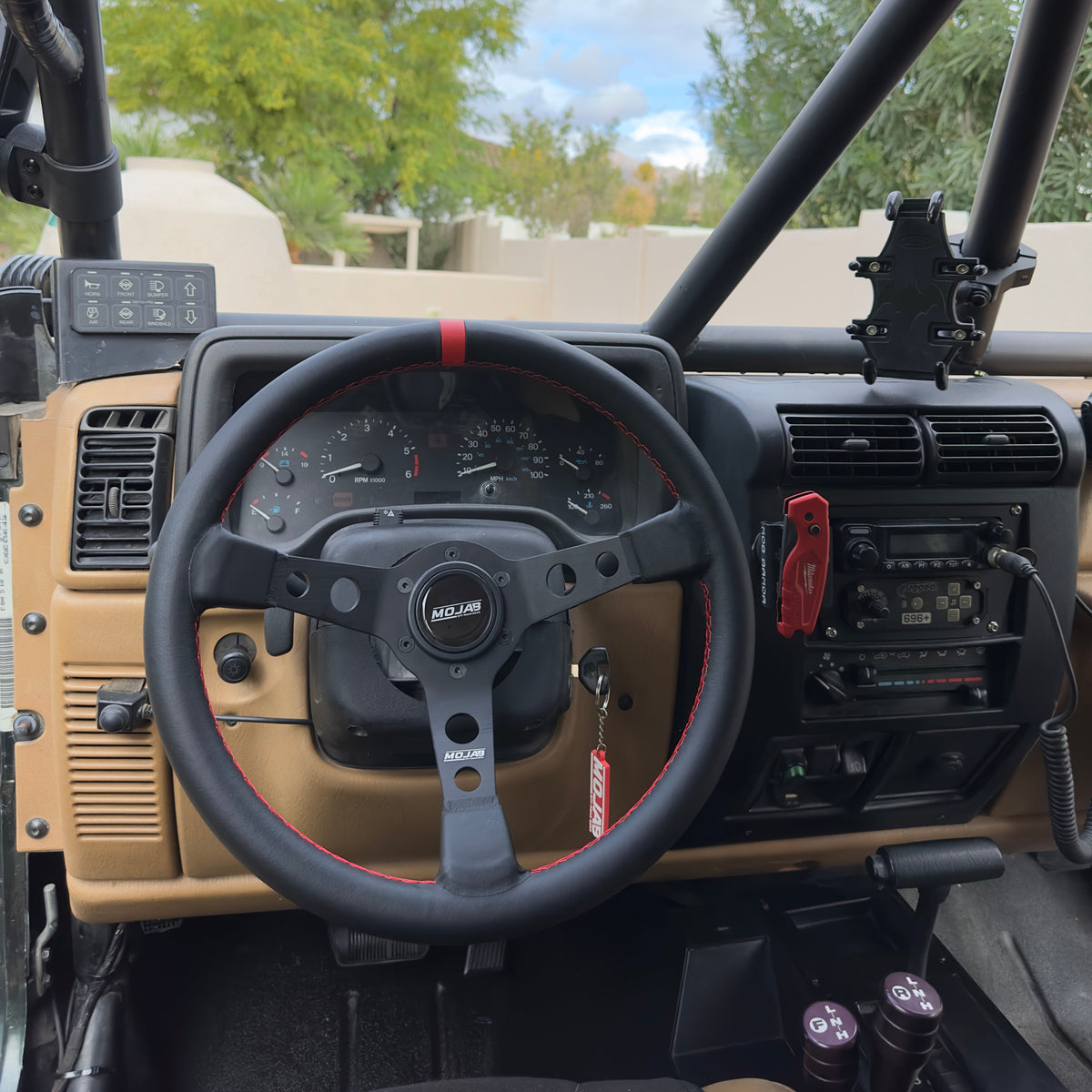 13.5'' MOJAB Deep Dish Steering Wheel Leather or Suede — photo 3