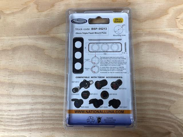 29mm Triple Flush Mount Plate — photo 3