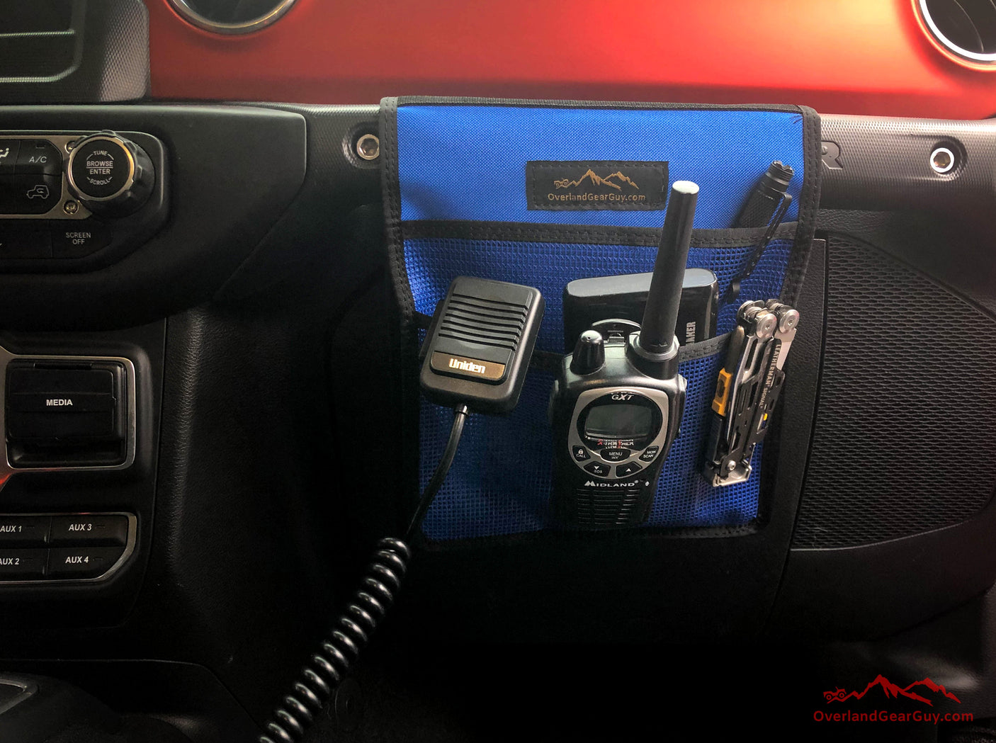 Jeep Grab Handle Mesh Flat Pocket — Overland Gear Guy