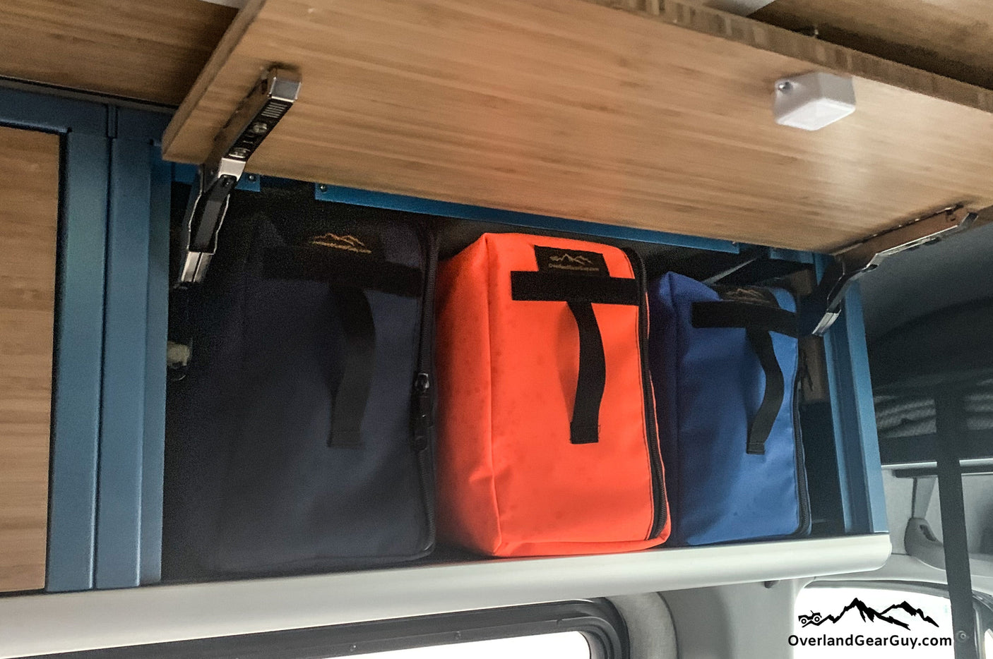Van Overhead Storage Locker Divider Bags — Overland Gear Guy (photo 21)