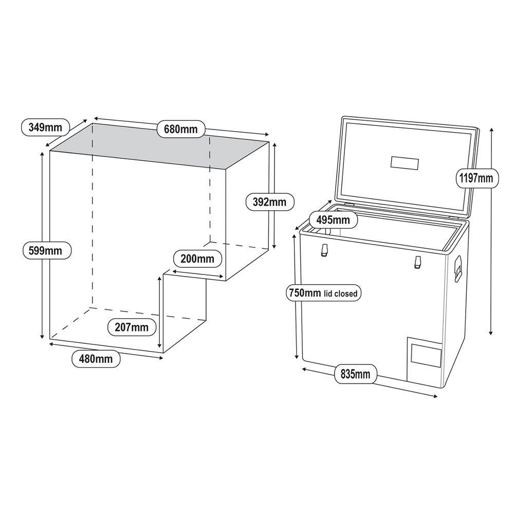 125L Legacy Smart QC Fridge/Freezer — photo 16