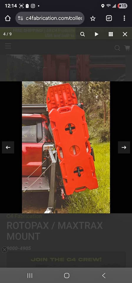 Rotopax/Maxtrax overland mount in Ogden, UT (photo 1) — photo 1