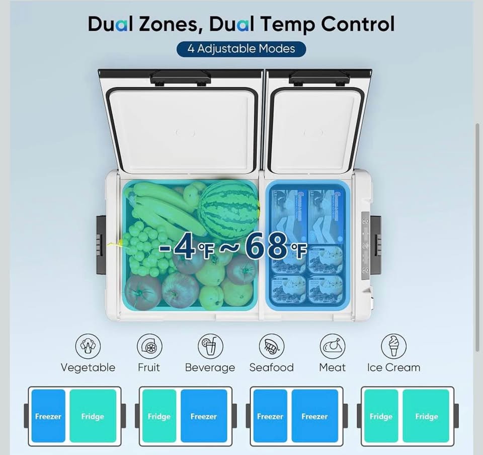 Car fridge / freezer - Dometic type 12V / 120V power in Salem, OR (photo 4) — photo 4
