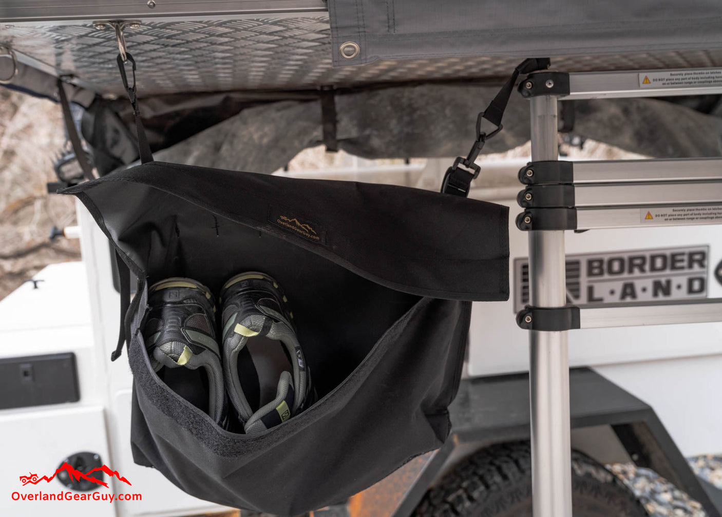 Roof Top Tent Shoe Bag — Overland Gear Guy (photo 8)