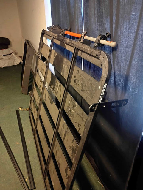 Think Rhino Roof Rack with shovel and lights New but open box, comes with mounting hardware