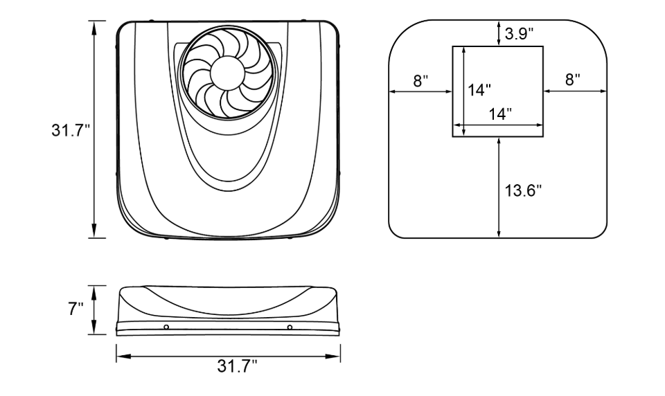 Velit 2000R - 12V/24V/48V Rooftop Air Conditioner — photo 3