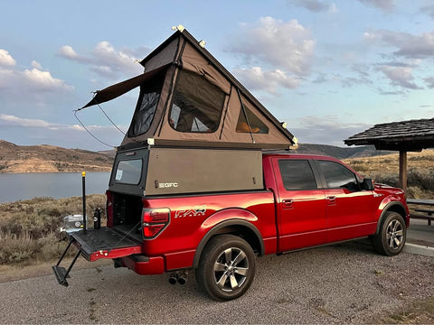 Go Fast Camper, GFC V2, with extras. Fits 2009-2014 Ford 150’s w/ 5.5’ bed. (truck not included)