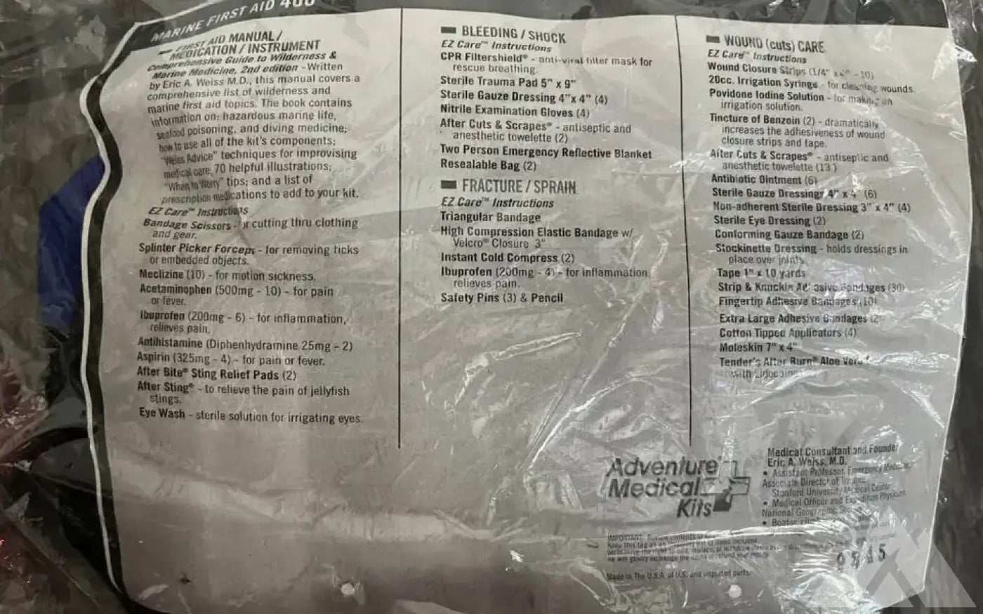 Adventure Medical Kits Marine Series (400) — new for sale in Tempe, AZ (photo 2) — photo 2