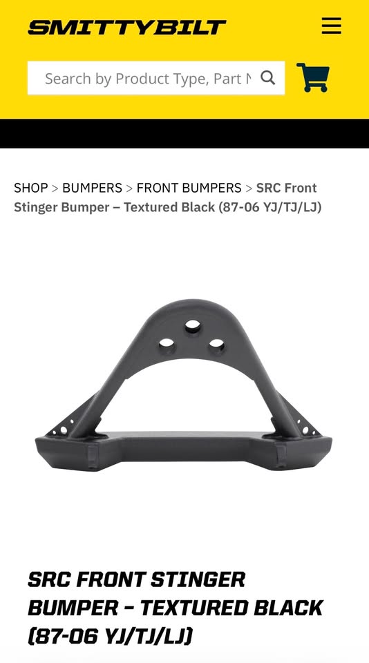 Smittybilt SRC Stinger Bumper for 87-06 Wrangler in Tucson, AZ (photo 3) — photo 3