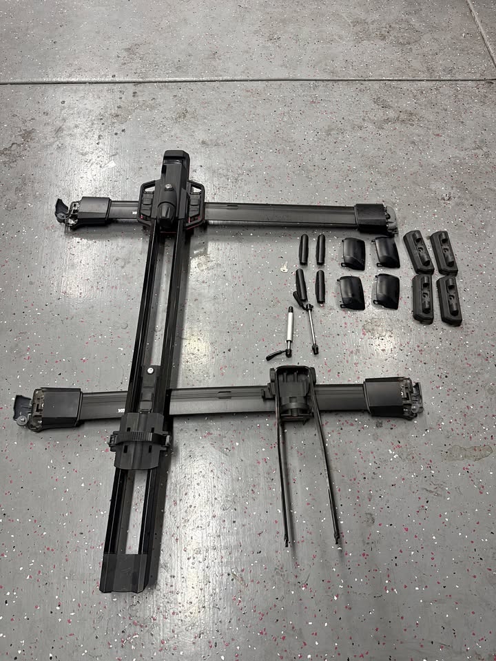 Yakima Roof Rack Rails with Bike Rack and Front Tire Holder in Tucson, AZ (photo 1)