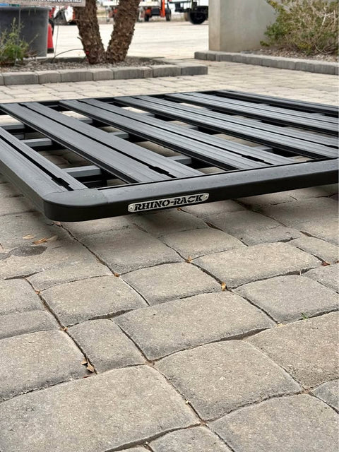 2024 F-350 Rhino-Rack black roof rack