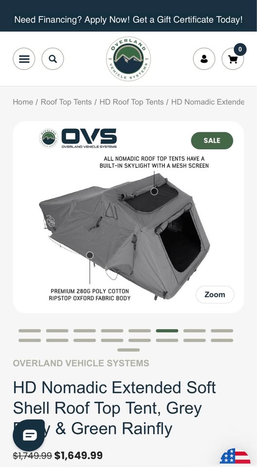 OVERLAND VEHICLE SYSTEMS
HD Nomadic Extended 3 (will send more photos upon request) — photo 3