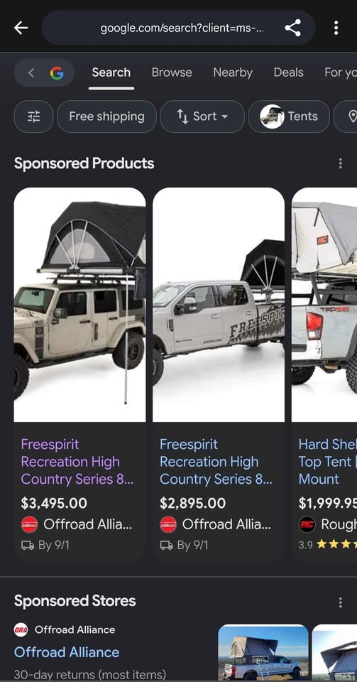 Freespirit High Country 80" Rooftop Tent in Virginia Beach, VA (photo 3) — photo 3