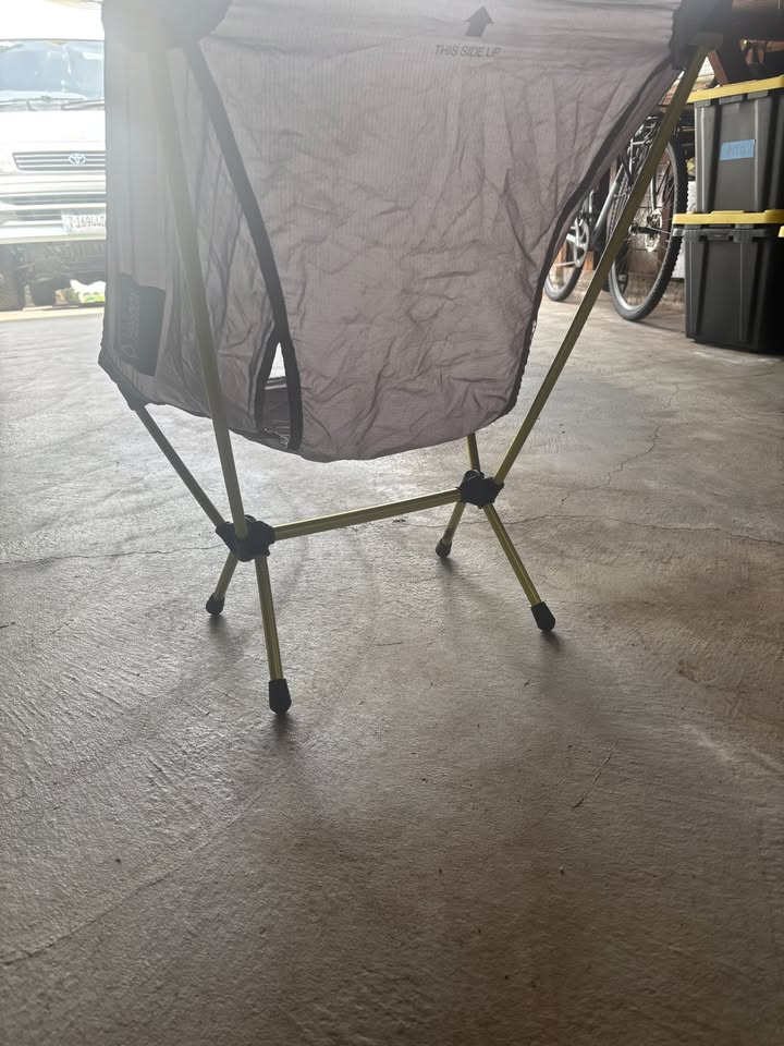Backpacking Helinox Chair Zero — Yellow Frame, Lightly Used in Oakland, CA (photo 3) — photo 3